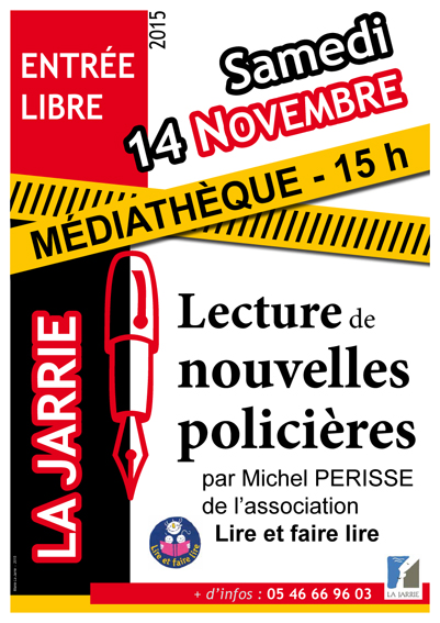 Lecture de nouvelles policires  La Jarrie (17)