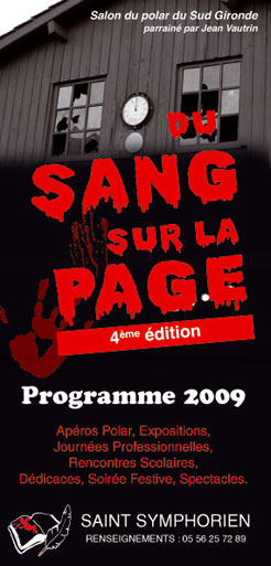 Affiche Du sang sur la page 2009