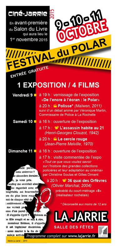 Festival du polar de La Jarrie 2015 Affiche Festival du polar de La Jarrie 2015