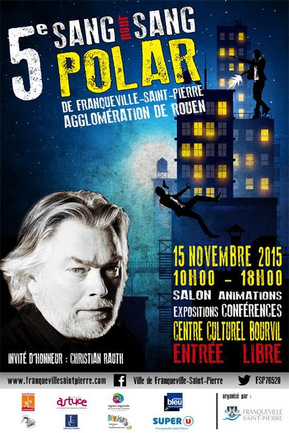 Affiche Salon du polar de Franqueville-Saint-Pierre 