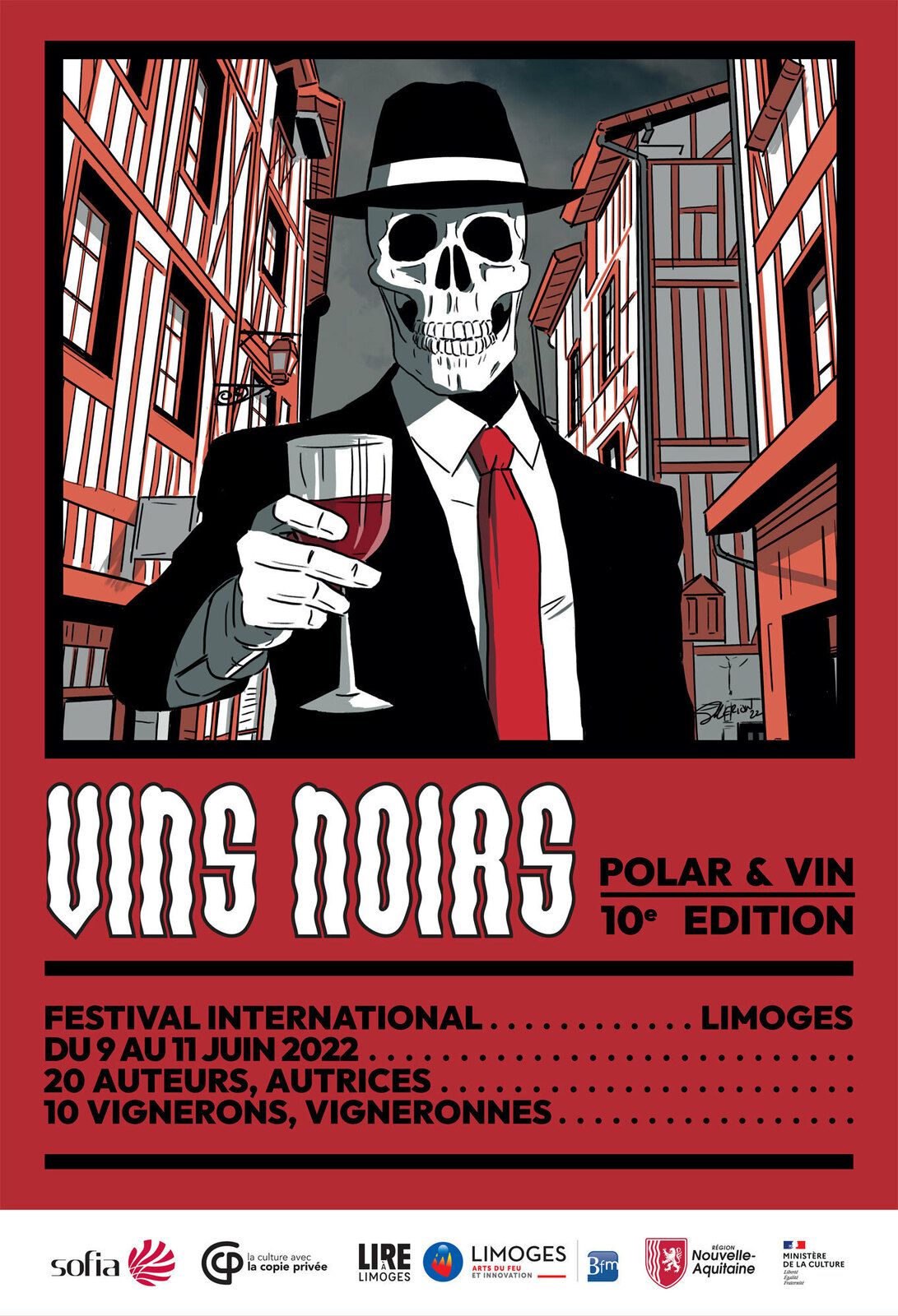 Affiche Vins noirs 2022