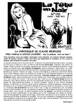 Visuel de la revue La Tte en noir n