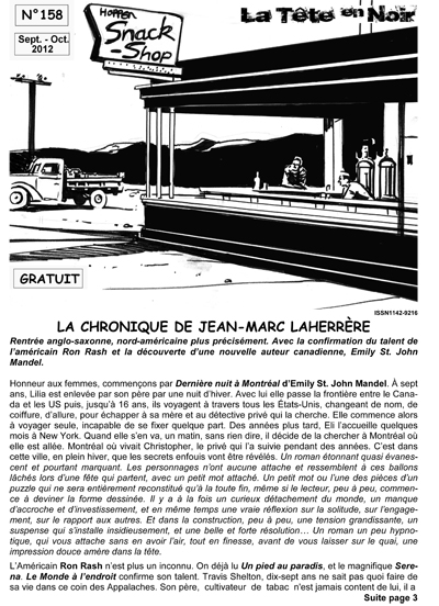 Visuel de la revue La Tte en noir n