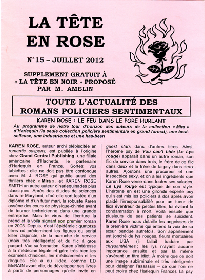 Visuel de la revue La Tte en rose n