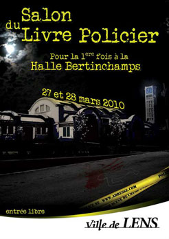 Affiche Salon du livre policier de Lens 2010
