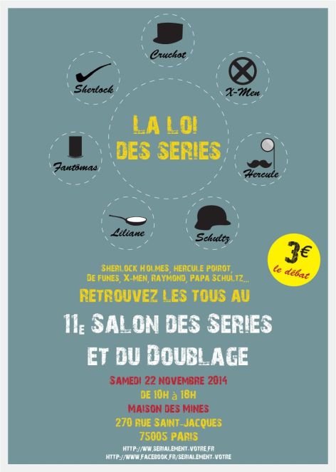 Affiche Salon des Sries et du Doublage 2014