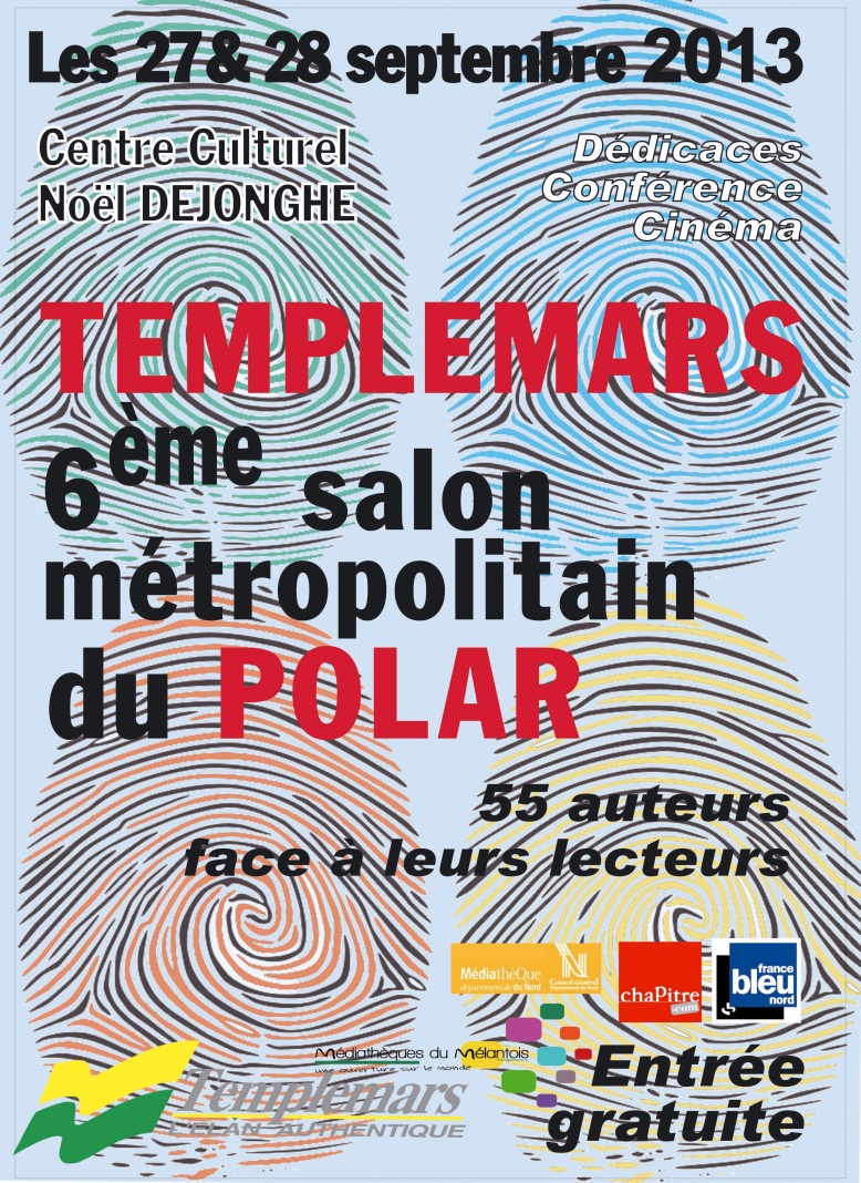 Affiche Salon métropolitain du polar de Templemars 2013