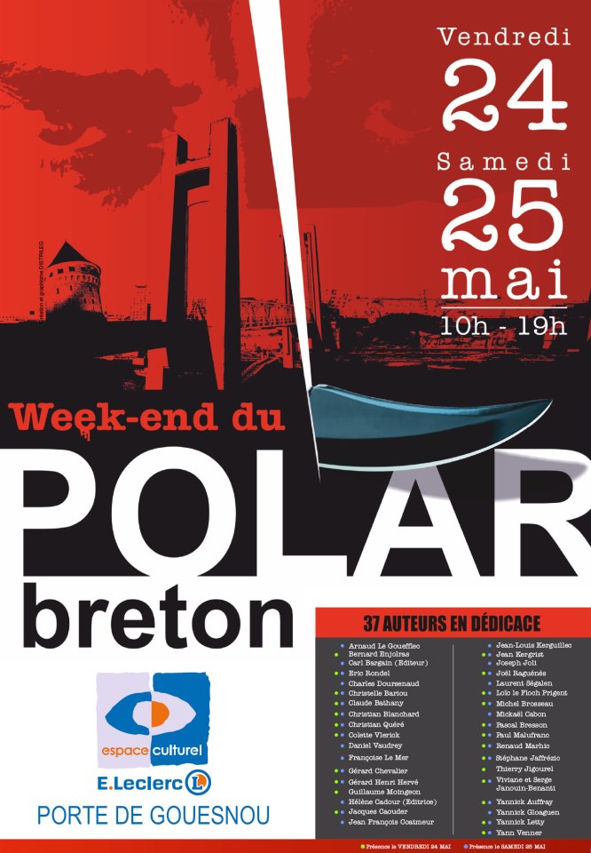 Week-end du polar breton 2013 Affiche Week-end du polar breton 2013