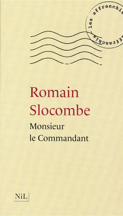 Trophe 813 du roman francophone 2012 (Couverture du laurat Monsieur le Commandant)